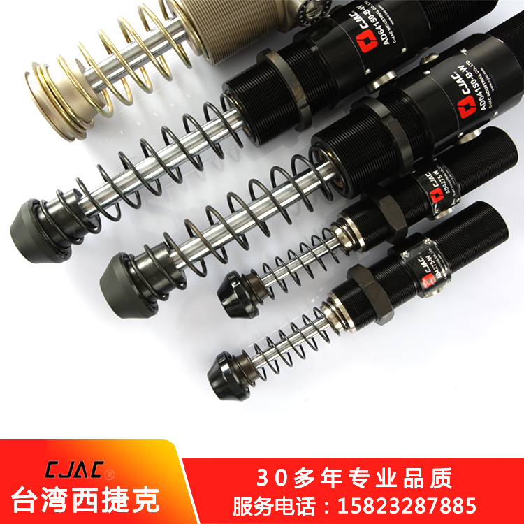 節(jié)流小孔式油壓緩沖器是如PE系列油壓緩沖器何工作的？